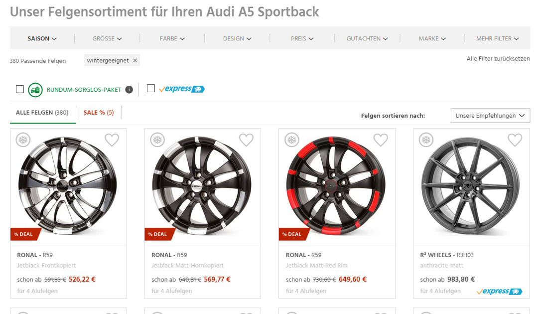 Select a suitable rim for your vehicle